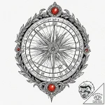 Sundial, ink illustration for tattoo, profess… – tattoo sketch (№1751219878_0, 29.06.2025 17:57) — tattoovalue.net