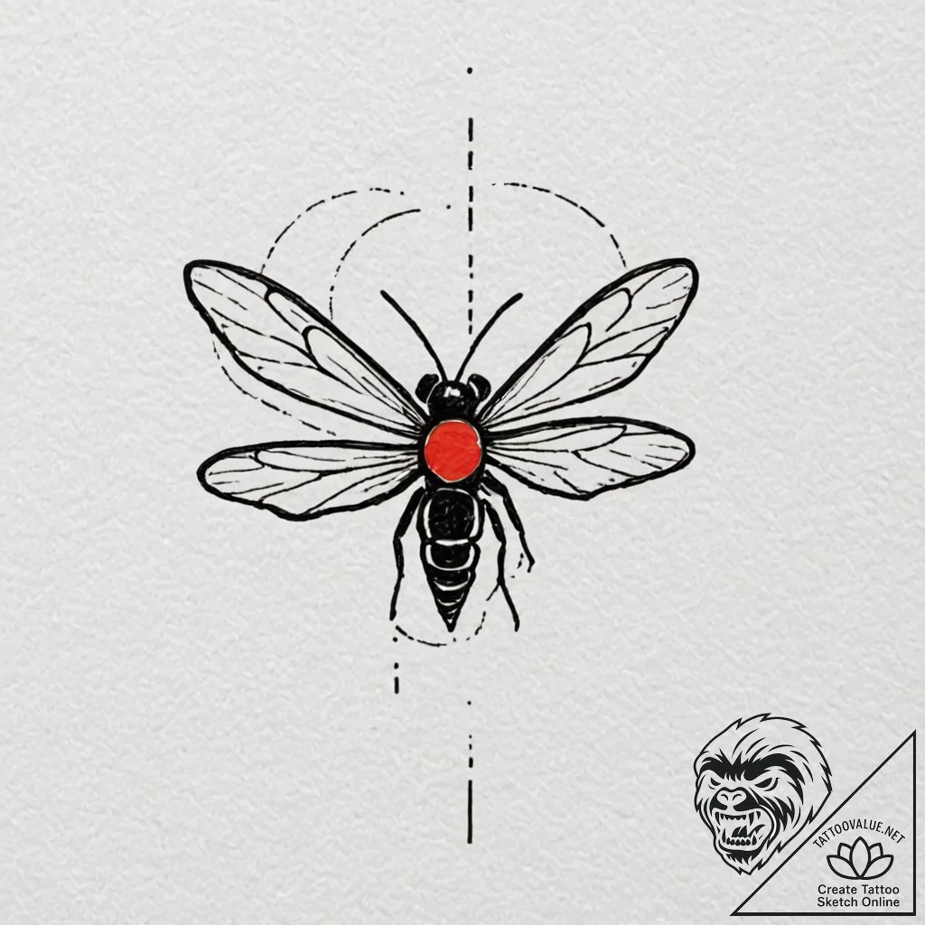 The firefly symbol from the last of us, tatto... - tattoo sketch (№1751221792_0, 29.06.2025 18:29) — tattoovalue.net