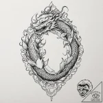 World map, tattoo drawing outline, irezumi ja… – tattoo sketch (№1751223609_0, 29.06.2025 19:00) — tattoovalue.net