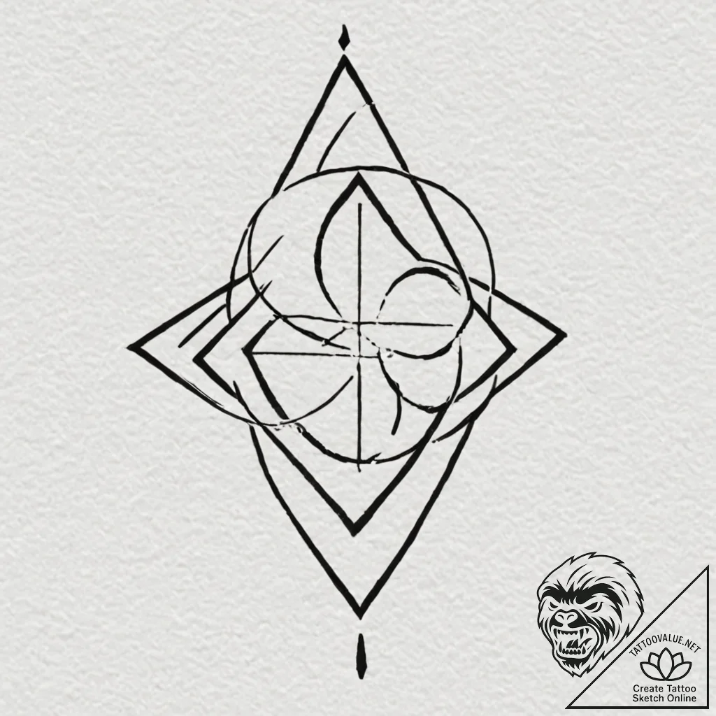 абстракция, геометрия и символы, tattoo sketc... - tattoo sketch (№1751224266_0, 29.06.2025 19:11) — tattoovalue.net