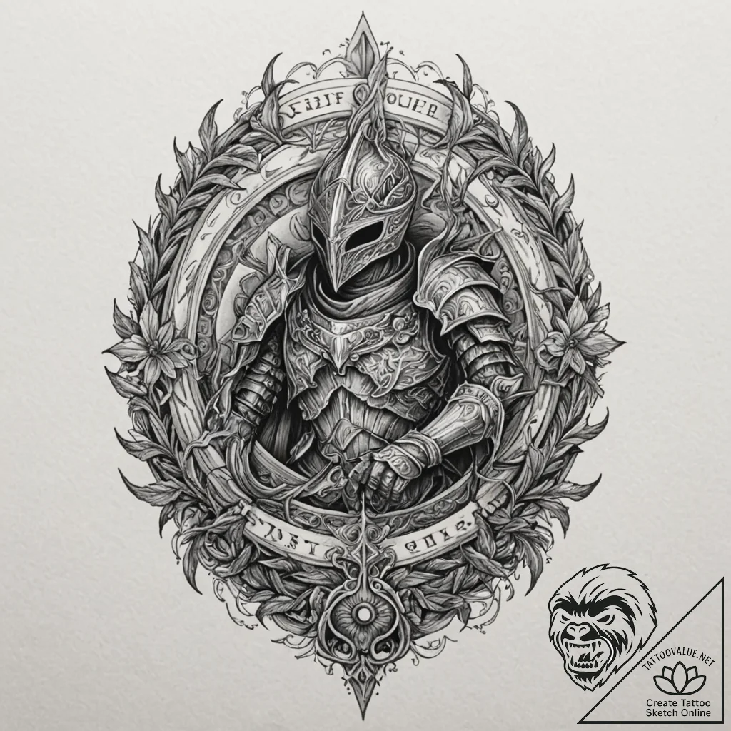 The dark sign (from dark souls), tattoo sketc... - tattoo sketch (№1751225558_0, 29.06.2025 19:32) — tattoovalue.net