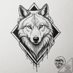 Fenrir (the wolf), tattoo flash sheet design,… – tattoo sketch (№1751225981_0, 29.06.2025 19:39) — tattoovalue.net