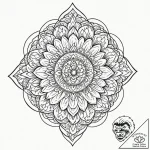 Kappa, tattoo line art, black outline only, p… – tattoo sketch (№1751226886_0, 29.06.2025 19:54) — tattoovalue.net