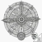 The millennium falcon blueprint, tattoo line… – tattoo sketch (№1751227191_0, 29.06.2025 19:59) — tattoovalue.net