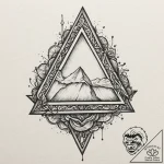 An impossible shape (penrose triangle), tatto… – tattoo sketch (№1751227819_0, 29.06.2025 20:10) — tattoovalue.net