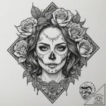 A graphic novel panel of the “red room” from… – tattoo sketch (№1751228789_0, 29.06.2025 20:26) — tattoovalue.net
