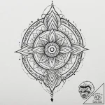 A neo-traditional design of a crysknife, orna… – tattoo sketch (№1751229738_0, 29.06.2025 20:42) — tattoovalue.net