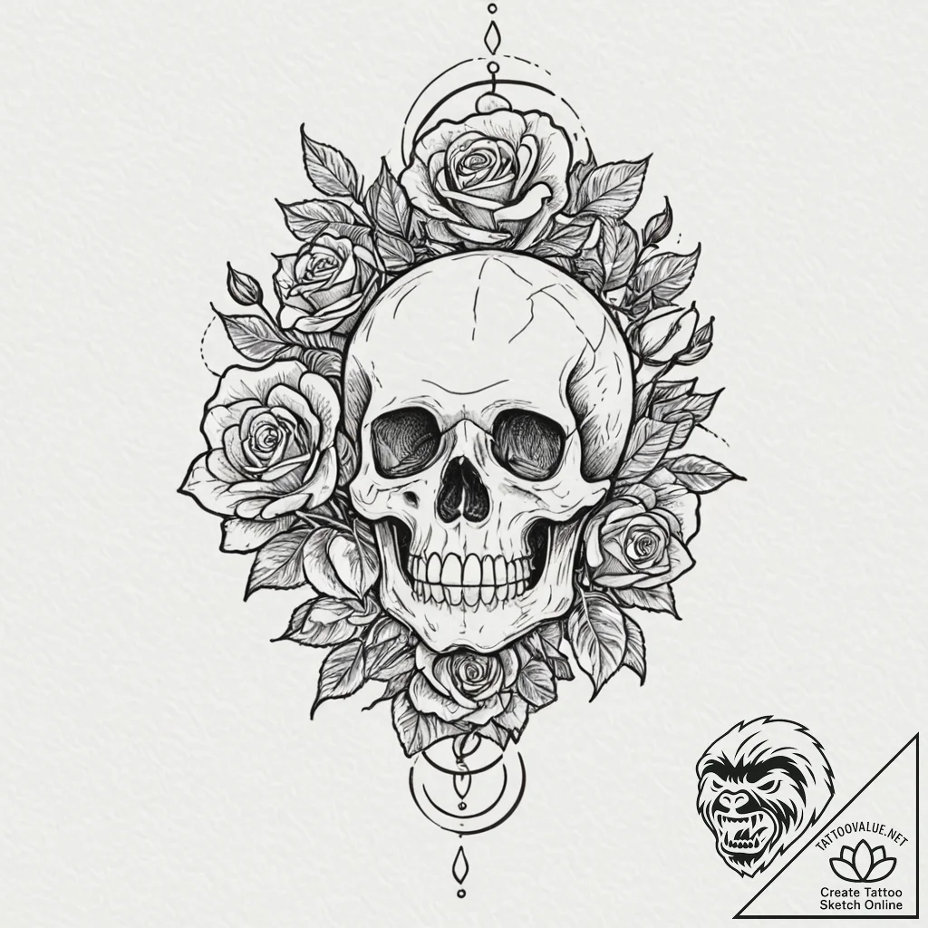 Lightbulb with a plant growing inside, tattoo... - tattoo sketch (№1751229852_0, 29.06.2025 20:44) — tattoovalue.net