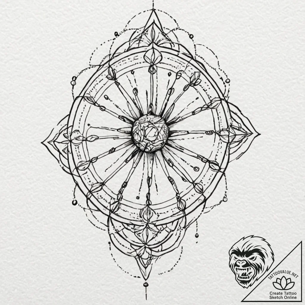 Bacteriophage, tattoo flash sheet design, stu... - tattoo sketch (№1751230395_0, 29.06.2025 20:53) — tattoovalue.net