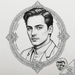 A sketch of the “hot priest” from fleabag,, t… – tattoo sketch (№1751230580_0, 29.06.2025 20:56) — tattoovalue.net