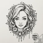 Beads, tattoo flash sheet design, black and w… – tattoo sketch (№1751231029_0, 29.06.2025 21:03) — tattoovalue.net