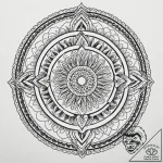 A linework tattoo of the overlook hotel carpe… – tattoo sketch (№1751232227_0, 29.06.2025 21:23) — tattoovalue.net