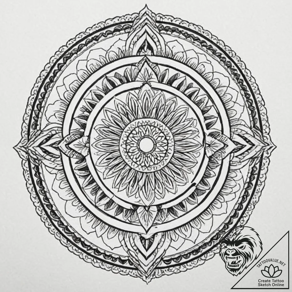 A linework tattoo of the overlook hotel carpe... - tattoo sketch (№1751232227_0, 29.06.2025 21:23) — tattoovalue.net
