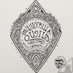 A linework design of a ouija board planchette… – tattoo sketch (№1751232775_0, 29.06.2025 21:32) — tattoovalue.net