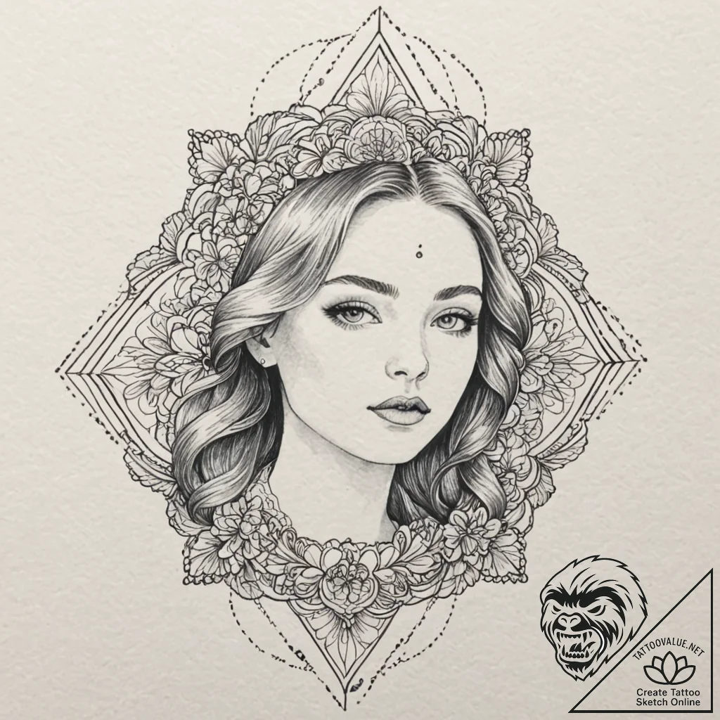 A watercolor sketch of the "like a virgin" mo... - tattoo sketch (№1751233078_0, 29.06.2025 21:37) — tattoovalue.net