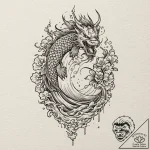 A linework tattoo of the iconic pulp fiction… – tattoo sketch (№1751233489_0, 29.06.2025 21:44) — tattoovalue.net