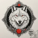 A trash polka tattoo of the wolf man, mid-tra… – tattoo sketch (№1751234257_0, 29.06.2025 21:57) — tattoovalue.net