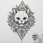 Cat’s paws, tattoo sketch design, chicano tat… – tattoo sketch (№1751234487_0, 29.06.2025 22:01) — tattoovalue.net