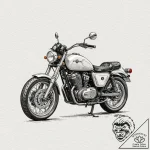 Motorcycle, tattoo sketch design, dynamic com… – tattoo sketch (№1751235132_0, 29.06.2025 22:12) — tattoovalue.net