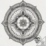 A dotwork mandala of the bene gesserit “fear… – tattoo sketch (№1751235252_0, 29.06.2025 22:14) — tattoovalue.net