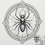 A sketch of ant-man riding an ant,, tattoo dr… – tattoo sketch (№1751235436_0, 29.06.2025 22:17) — tattoovalue.net