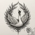 A neo-traditional tattoo of the main characte… – tattoo sketch (№1751236007_0, 29.06.2025 22:26) — tattoovalue.net