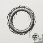The “one ring” inscription from lord of the r… – tattoo sketch (№1751236294_0, 29.06.2025 22:31) — tattoovalue.net