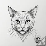Neo-traditional tattoo of jonesy the cat, loo… – tattoo sketch (№1751238075_0, 29.06.2025 23:01) — tattoovalue.net
