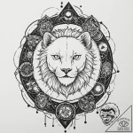 A neo-traditional tattoo of a character and t… – tattoo sketch (№1751239423_0, 29.06.2025 23:23) — tattoovalue.net
