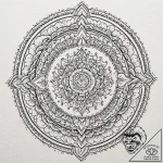 A dotwork mandala incorporating the targaryen… – tattoo sketch (№1751239879_0, 29.06.2025 23:31) — tattoovalue.net