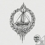 Knife, tattoo sketch design, rough sketchy li… – tattoo sketch (№1751241621_0, 30.06.2025 00:00) — tattoovalue.net
