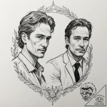 A neo-traditional portrait of the main charac… – tattoo sketch (№1751242195_0, 30.06.2025 00:09) — tattoovalue.net