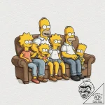 A watercolor sketch of the main characters fr… – tattoo sketch (№1751242420_0, 30.06.2025 00:13) — tattoovalue.net