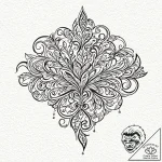 Barcode, tattoo drawing outline, stylized int… – tattoo sketch (№1751242528_0, 30.06.2025 00:15) — tattoovalue.net