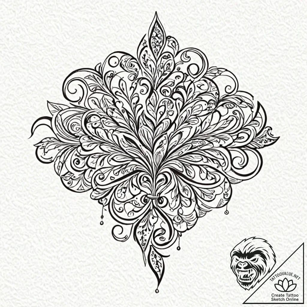 Barcode, tattoo drawing outline, stylized int... - tattoo sketch (№1751242528_0, 30.06.2025 00:15) — tattoovalue.net