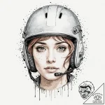 A linework tattoo of the memory-erasing proce… – tattoo sketch (№1751243897_0, 30.06.2025 00:38) — tattoovalue.net