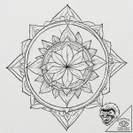 A graphic novel portrait of the main characte… – tattoo sketch (№1751244636_0, 30.06.2025 00:50) — tattoovalue.net