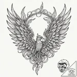 Hermes’ wings, tattoo sketch design, dynamic… – tattoo sketch (№1751245281_0, 30.06.2025 01:01) — tattoovalue.net