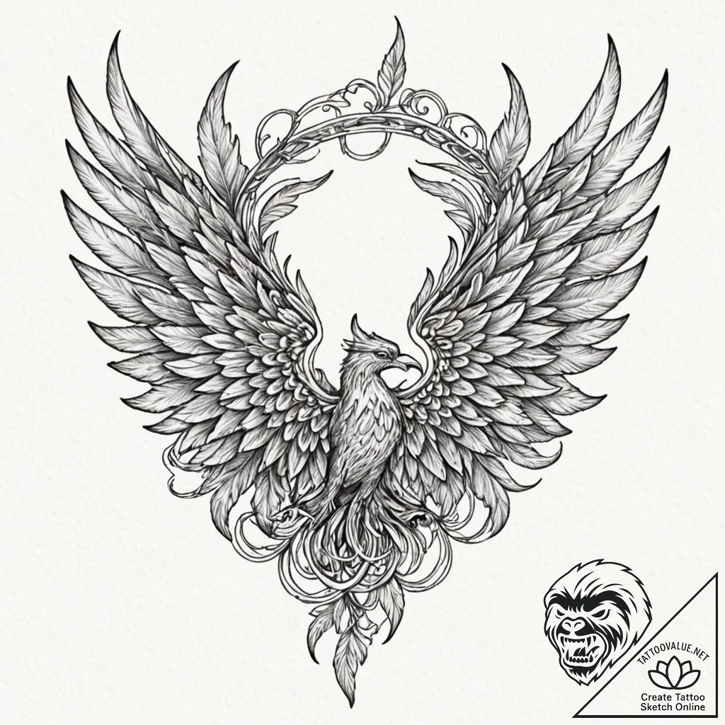 Hermes' wings, tattoo sketch design, dynamic... - tattoo sketch (№1751245281_0, 30.06.2025 01:01) — tattoovalue.net