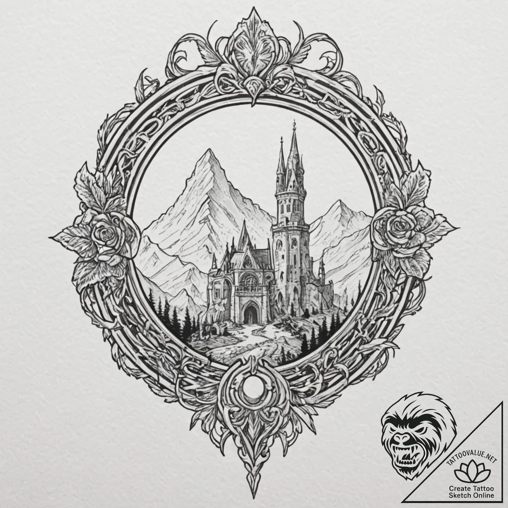 The dark sign (from dark souls), tattoo drawi... - tattoo sketch (№1751246360_0, 30.06.2025 01:19) — tattoovalue.net