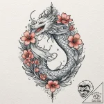 A watercolor sketch of the may queen flower d… – tattoo sketch (№1751246814_0, 30.06.2025 01:26) — tattoovalue.net