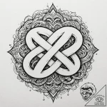 Infinity, artistic tattoo sketch, highly deta… – tattoo sketch (№1751248312_0, 30.06.2025 01:51) — tattoovalue.net