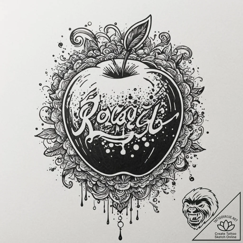 A trash polka composition of the different mo... - tattoo sketch (№1751248821_0, 30.06.2025 02:00) — tattoovalue.net