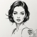 A sketch of anya forger from spy x family, wi… – tattoo sketch (№1751252044_0, 30.06.2025 02:54) — tattoovalue.net