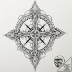 Lilith’s sigil, tattoo sketch design, fine li… – tattoo sketch (№1751253275_0, 30.06.2025 03:14) — tattoovalue.net