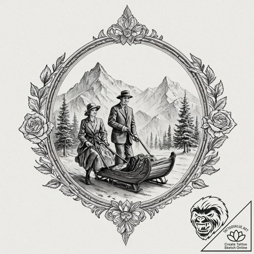 A sketch of the main characters from citizen... - tattoo sketch (№1751253704_0, 30.06.2025 03:21) — tattoovalue.net