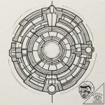 A neo-traditional tattoo of iron man’s arc re… – tattoo sketch (№1751254572_0, 30.06.2025 03:36) — tattoovalue.net