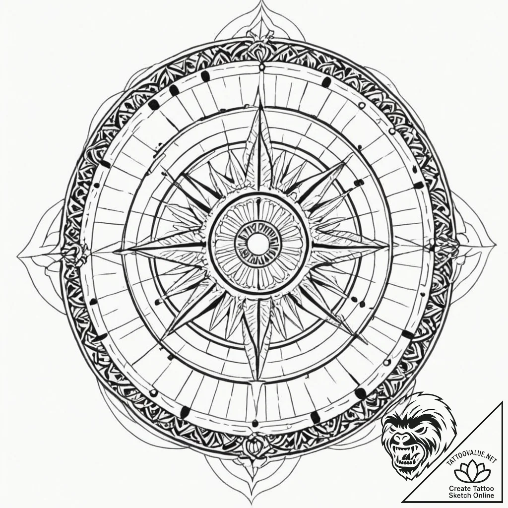 24. dotwork tattoo design of the death star,... - tattoo sketch (№1751256313_0, 30.06.2025 04:05) — tattoovalue.net