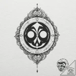 27. trash polka style tattoo combining the sy… – tattoo sketch (№1751258256_0, 30.06.2025 04:37) — tattoovalue.net