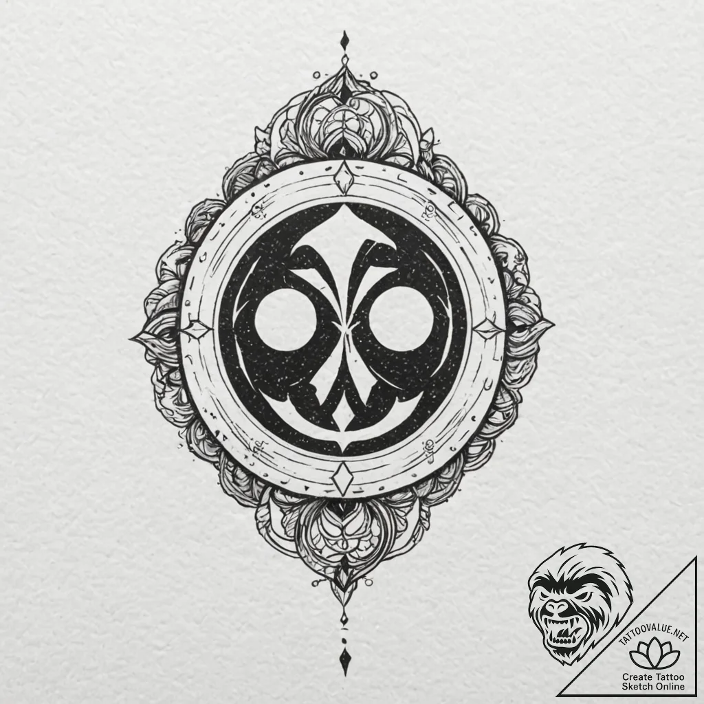 27. trash polka style tattoo combining the sy... - tattoo sketch (№1751258256_0, 30.06.2025 04:37) — tattoovalue.net